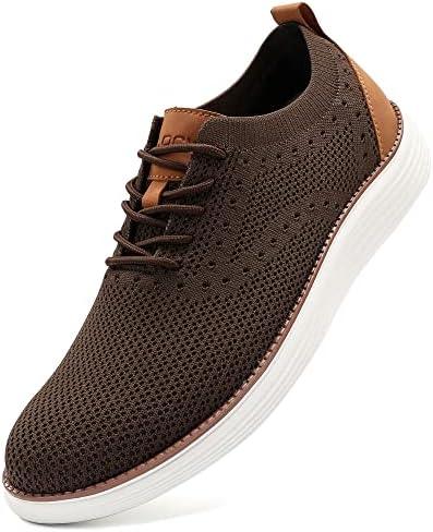 VILOCY Men&#39;s Mesh Dress Sneakers Oxfords Business Casual Walking Shoes Tennis Comfortable - KevRow5760