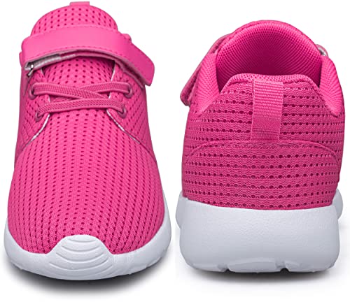 TOEDNNQI Boys Girls Sneakers Kids Lightweight Breathable Strap Athletic Running Shoes for Toddler/Little Kid/Big Kid