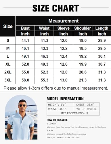 COOFANDY Men's Casual Henley Shirt Short Sleeve Band Collar Linen Shirt Summer Beach Hippie T-Shirts