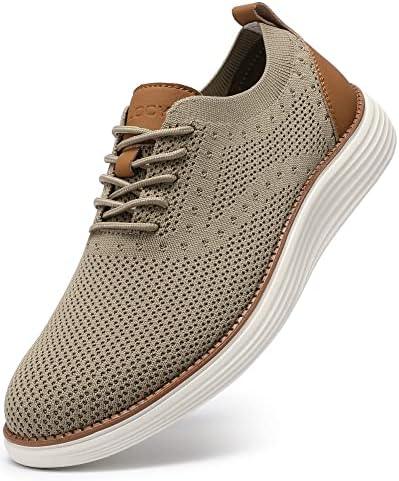 VILOCY Men&#39;s Mesh Dress Sneakers Oxfords Business Casual Walking Shoes Tennis Comfortable - KevRow5760