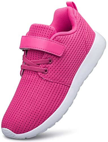 TOEDNNQI Boys Girls Sneakers Kids Lightweight Breathable Strap Athletic Running Shoes for Toddler/Little Kid/Big Kid