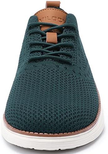 VILOCY Men&#39;s Mesh Dress Sneakers Oxfords Business Casual Walking Shoes Tennis Comfortable - KevRow5760