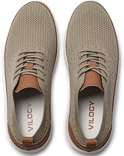 VILOCY Men&#39;s Mesh Dress Sneakers Oxfords Business Casual Walking Shoes Tennis Comfortable - KevRow5760