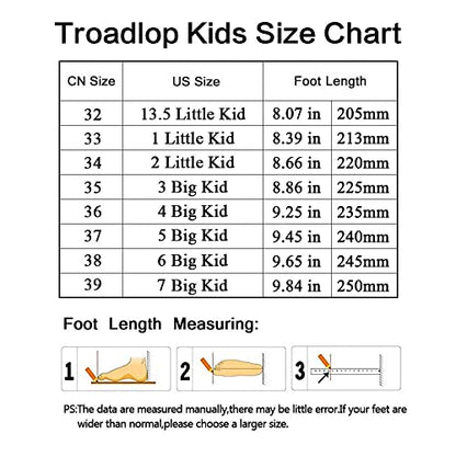 Troadlop Kids Sneaker Lightweight Breathable Running Tennis Boys Girls Shoes