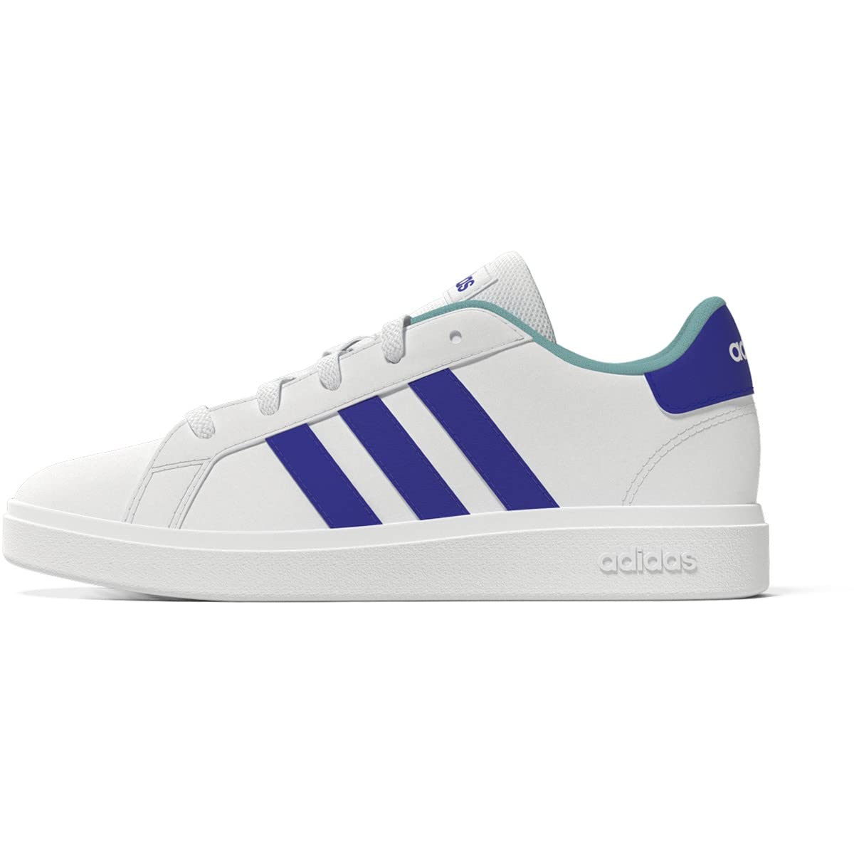 adidas Unisex-Child Grand Court 2.0 Elastic (Little Big Kid) Sneaker