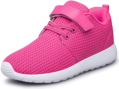 TOEDNNQI Boys Girls Sneakers Kids Lightweight Breathable Strap Athletic Running Shoes for Toddler/Little Kid/Big Kid