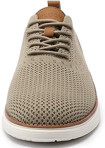 VILOCY Men&#39;s Mesh Dress Sneakers Oxfords Business Casual Walking Shoes Tennis Comfortable - KevRow5760