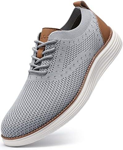 VILOCY Men&#39;s Mesh Dress Sneakers Oxfords Business Casual Walking Shoes Tennis Comfortable - KevRow5760