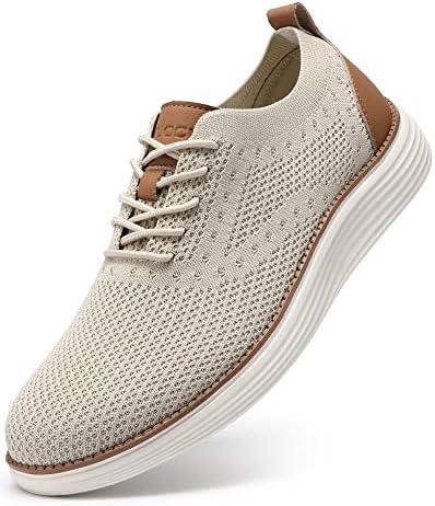 VILOCY Men&#39;s Mesh Dress Sneakers Oxfords Business Casual Walking Shoes Tennis Comfortable - KevRow5760