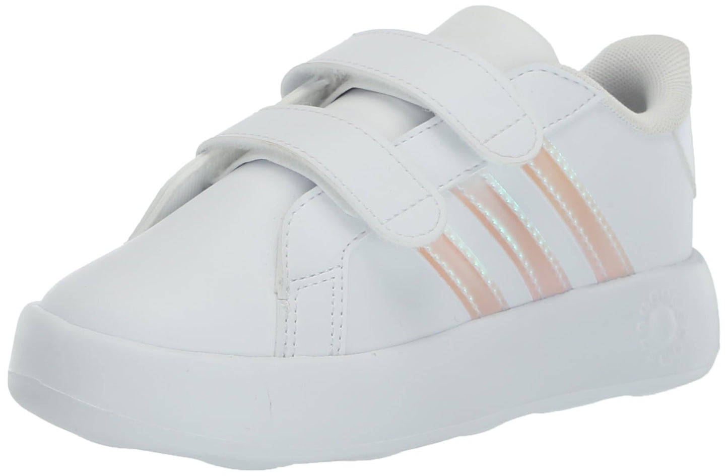 adidas Unisex-Child Grand Court 2.0 Elastic (Little Big Kid) Sneaker