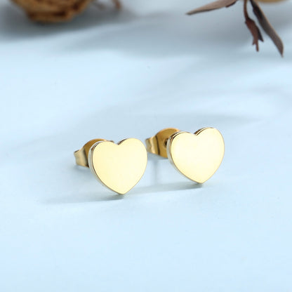 Heart Necklace, Bracelet and Stud Earrings Jewelry Set