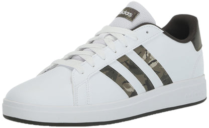 adidas Unisex-Child Grand Court 2.0 Elastic (Little Big Kid) Sneaker