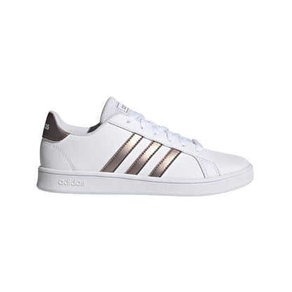 adidas Unisex-Child Grand Court 2.0 Elastic (Little Big Kid) Sneaker