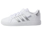 adidas Unisex-Child Grand Court 2.0 Elastic (Little Big Kid) Sneaker