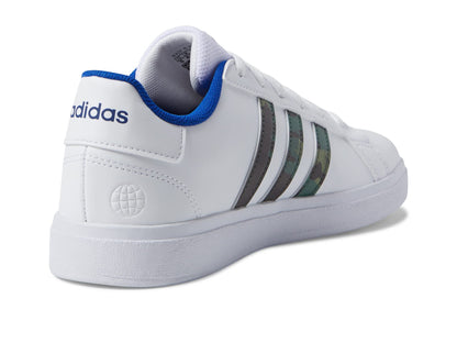 adidas Unisex-Child Grand Court 2.0 Elastic (Little Big Kid) Sneaker