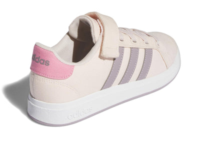 adidas Unisex-Child Grand Court 2.0 Elastic (Little Big Kid) Sneaker