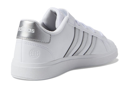 adidas Unisex-Child Grand Court 2.0 Elastic (Little Big Kid) Sneaker