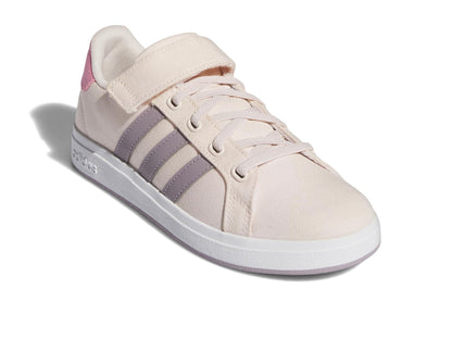 adidas Unisex-Child Grand Court 2.0 Elastic (Little Big Kid) Sneaker