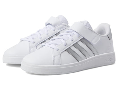 adidas Unisex-Child Grand Court 2.0 Elastic (Little Big Kid) Sneaker