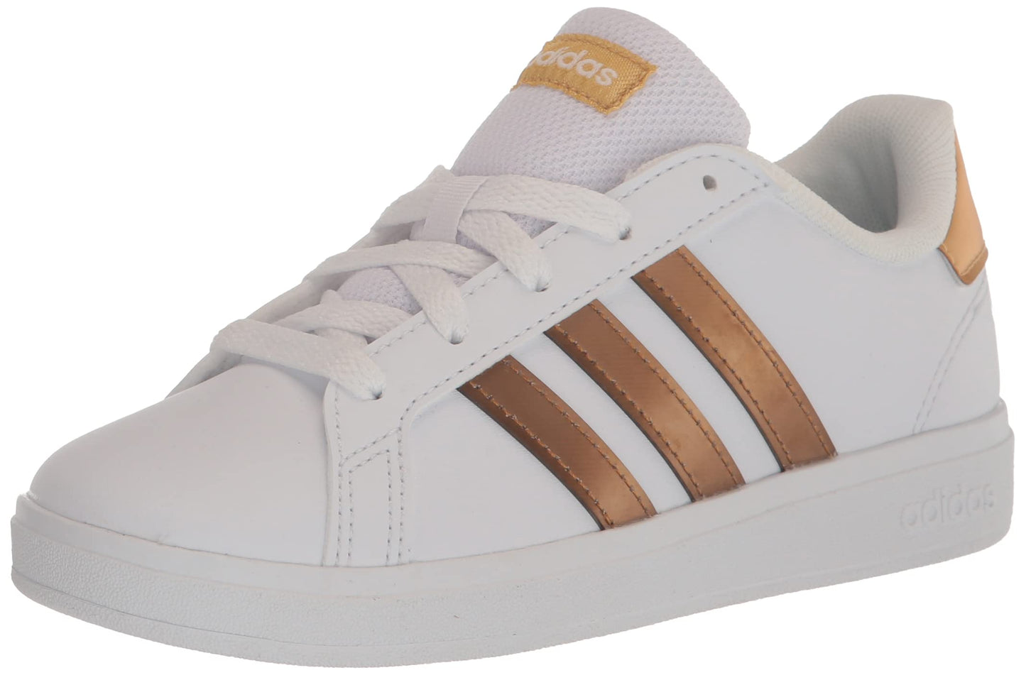 adidas Unisex-Child Grand Court 2.0 Elastic (Little Big Kid) Sneaker