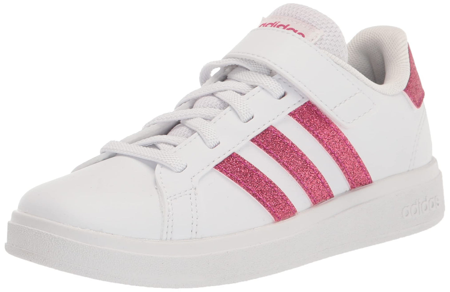 adidas Unisex-Child Grand Court 2.0 Elastic (Little Big Kid) Sneaker