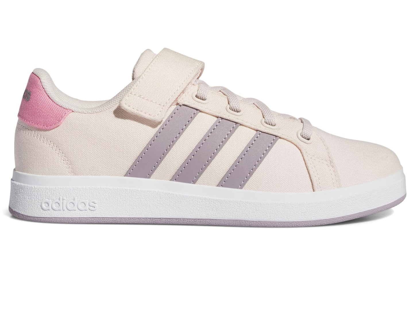 adidas Unisex-Child Grand Court 2.0 Elastic (Little Big Kid) Sneaker