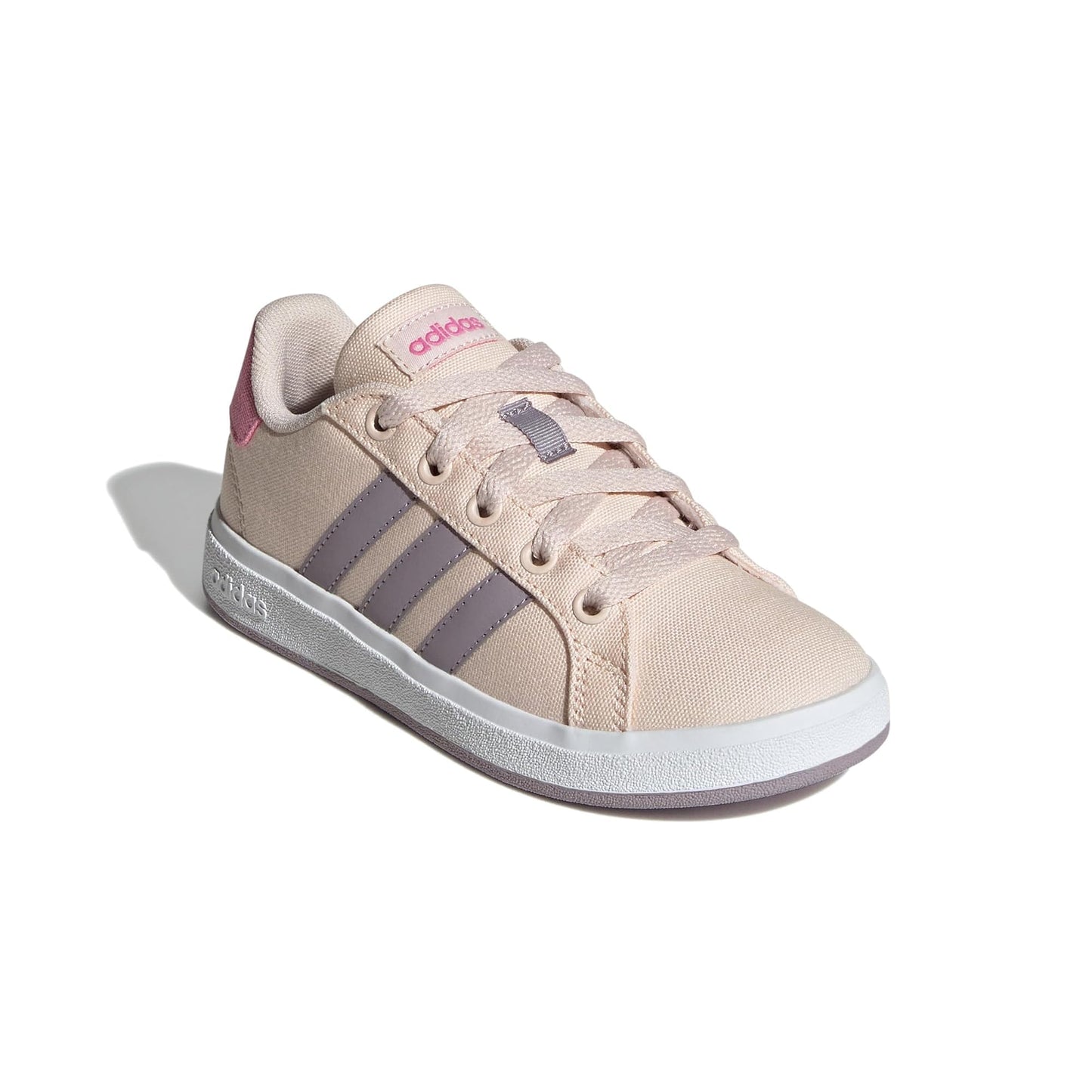 adidas Unisex-Child Grand Court 2.0 Elastic (Little Big Kid) Sneaker