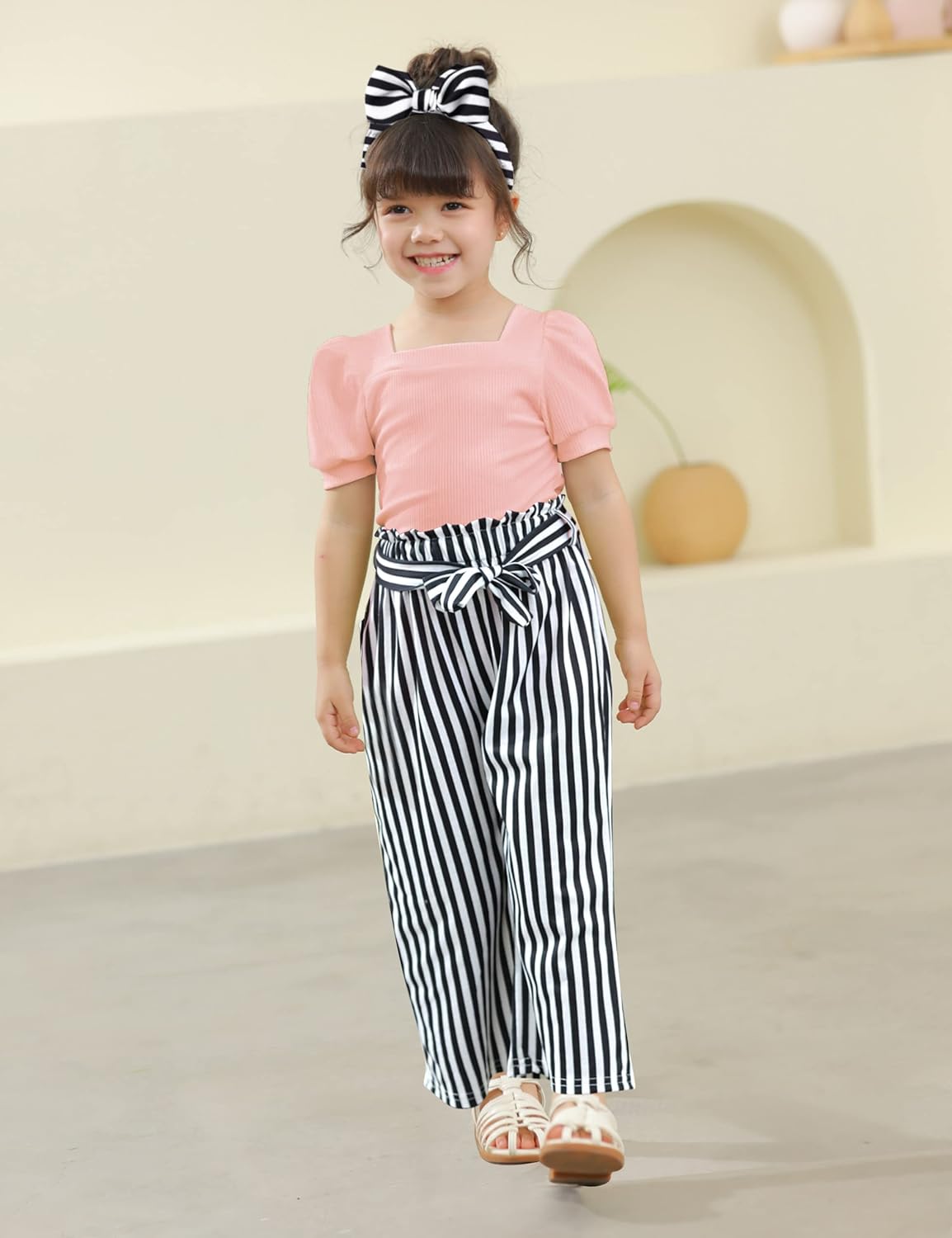 Striped Square Headband for Stylish Girls - Donwen Clothes