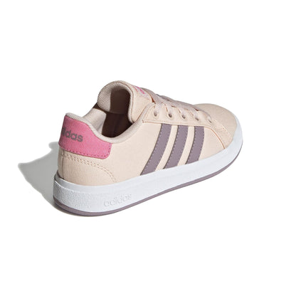 adidas Unisex-Child Grand Court 2.0 Elastic (Little Big Kid) Sneaker