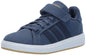 adidas Unisex-Child Grand Court 2.0 Elastic (Little Big Kid) Sneaker