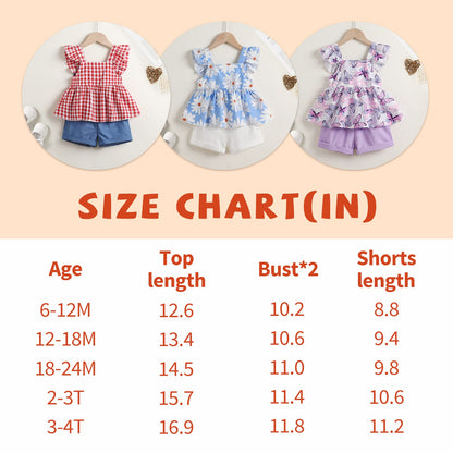 YOUNGER TREE Toddler Baby Girl Clothes Sleeveless Ruffle Bowknot Dress Top Shorts Set Summer Outfits for Little Kids Girls