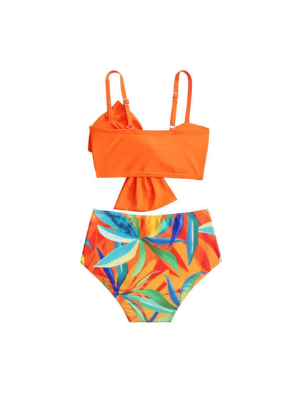 Twisted Spaghetti Strap Two-Piece Swim Set - KevRow5760