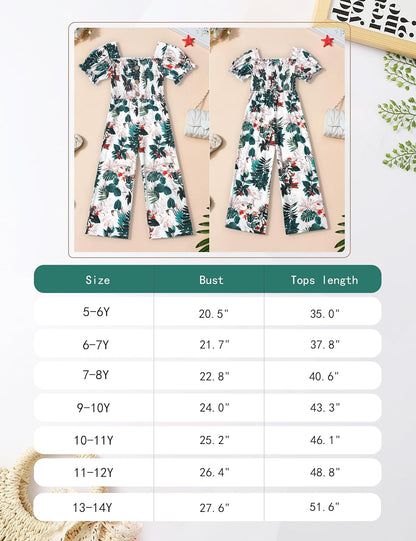 Girly Chic: Girls' Flutter Sleeve Jumpsuit Romper with Adjustable Waist