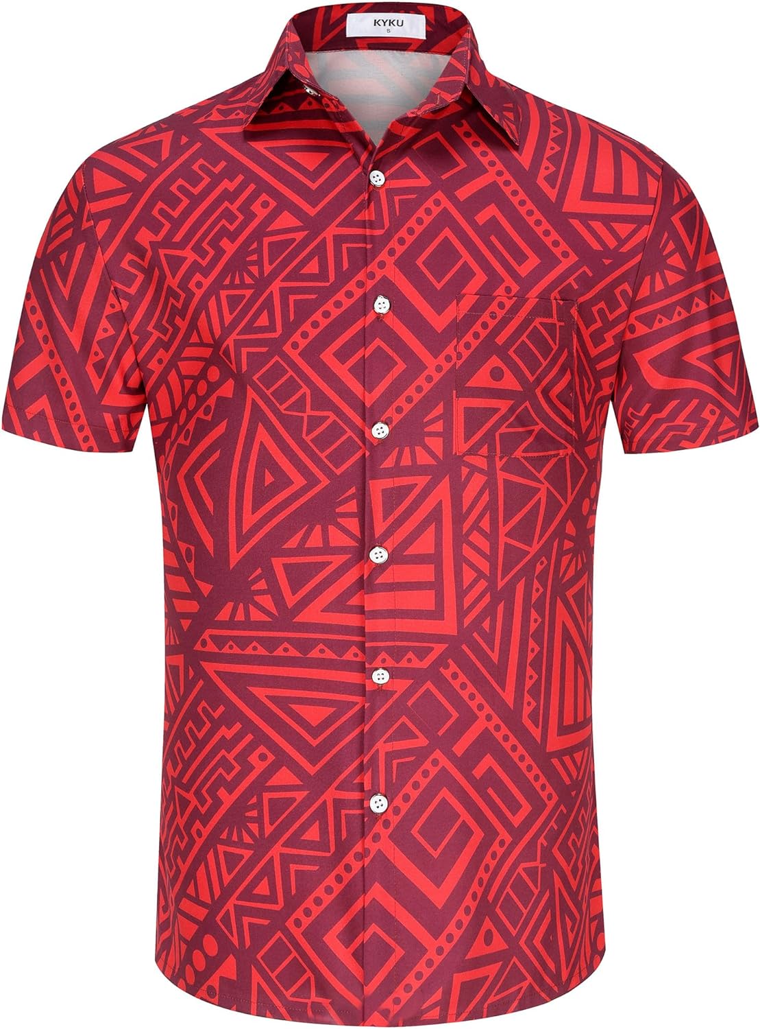 KYKU Men's Tribal Mexican Hawaiian Shirt - Unique Style and Vibrant Designs