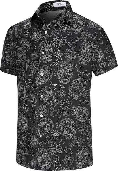 KYKU Men's Tribal Mexican Hawaiian Shirt - Unique Style and Vibrant Designs