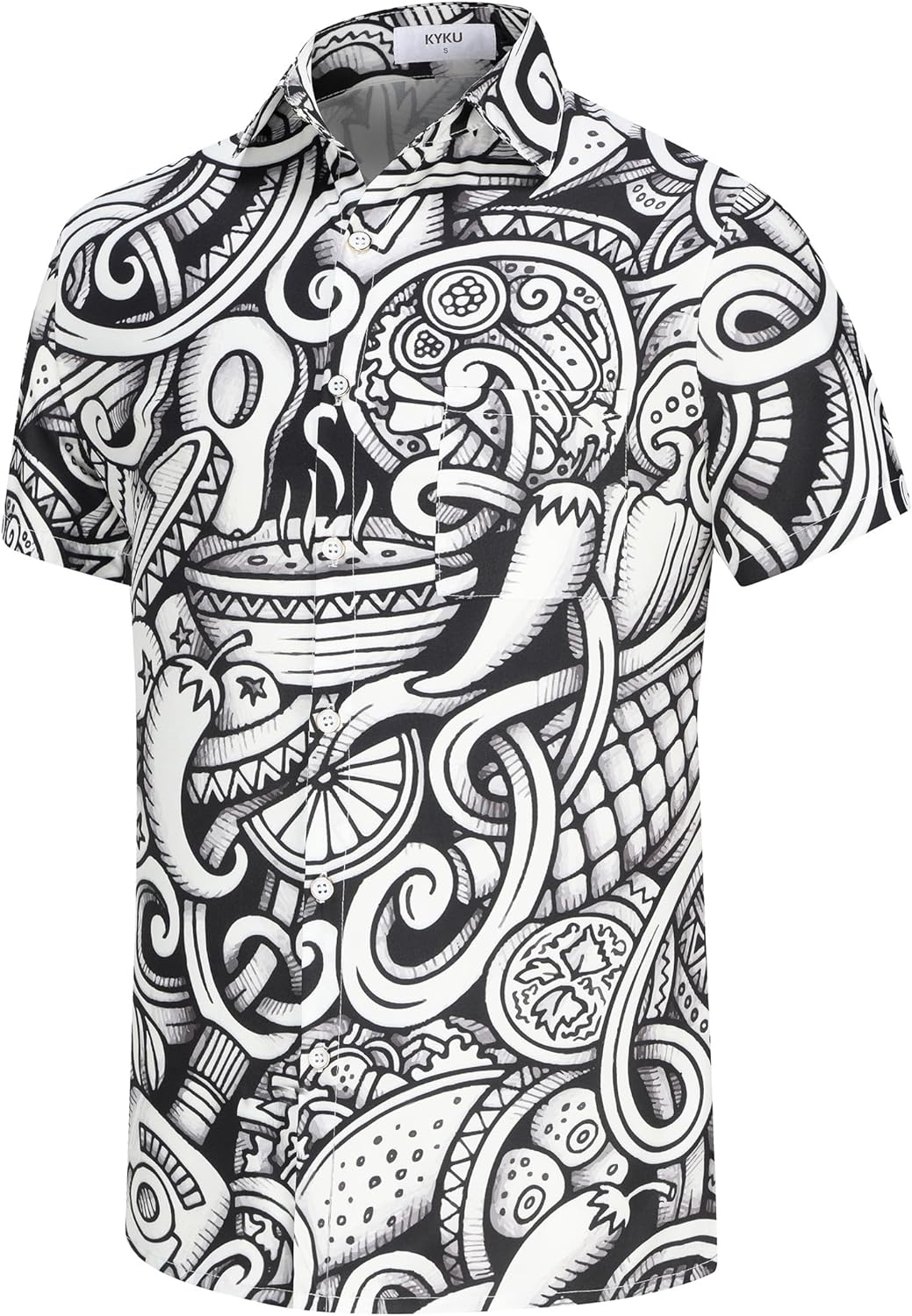 KYKU Men's Tribal Mexican Hawaiian Shirt - Unique Style and Vibrant Designs