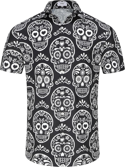 KYKU Men's Tribal Mexican Hawaiian Shirt - Unique Style and Vibrant Designs