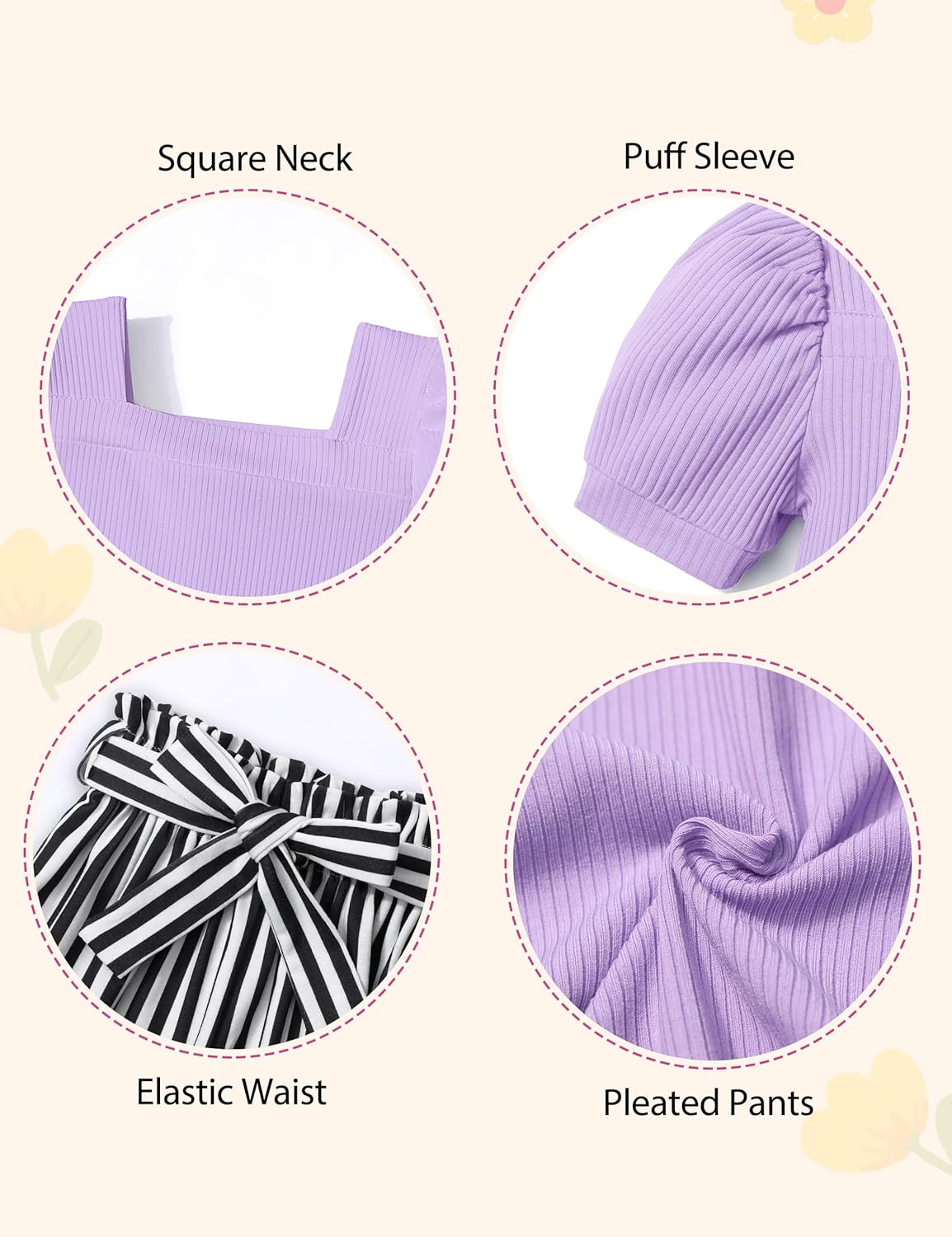 Striped Square Headband for Stylish Girls - Donwen Clothes