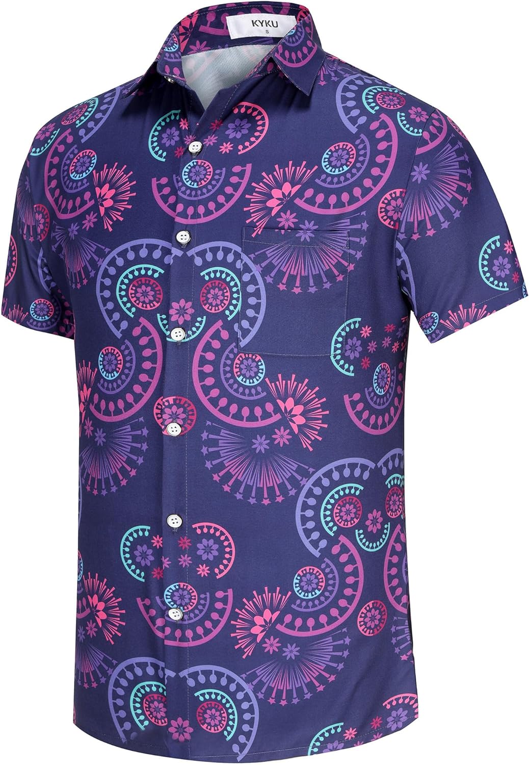 KYKU Men's Tribal Mexican Hawaiian Shirt - Unique Style and Vibrant Designs