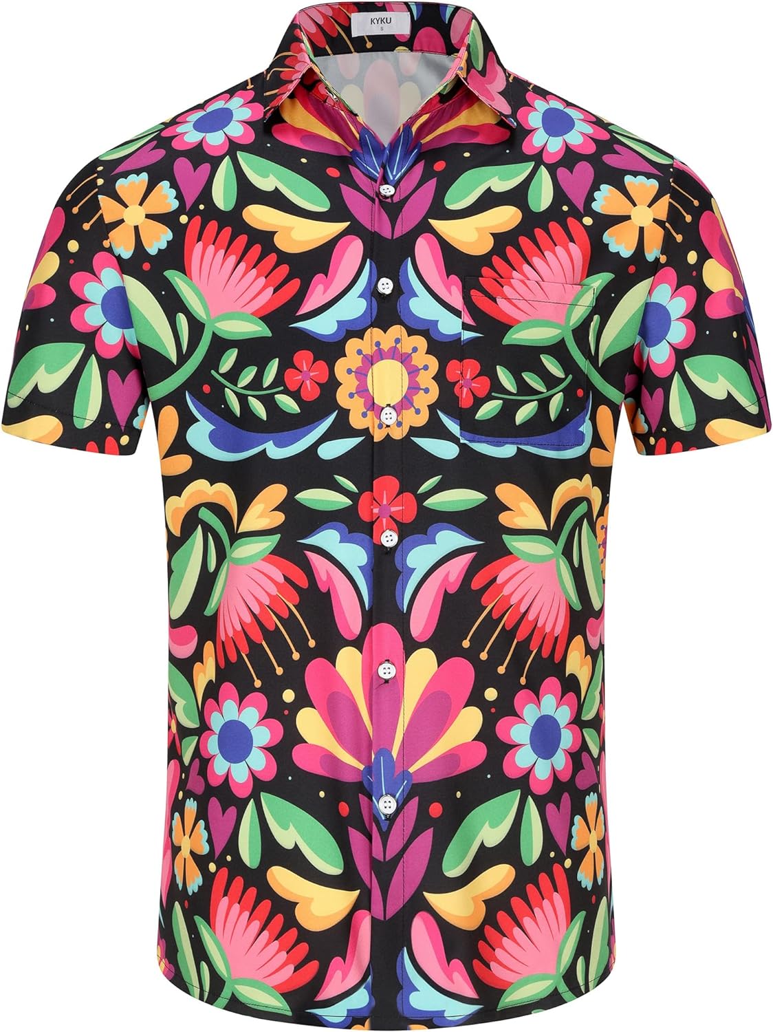 KYKU Men's Tribal Mexican Hawaiian Shirt - Unique Style and Vibrant Designs