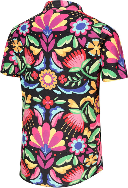 KYKU Men's Tribal Mexican Hawaiian Shirt - Unique Style and Vibrant Designs