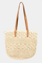 Fame Straw Braided Tote Bag - KevRow5760