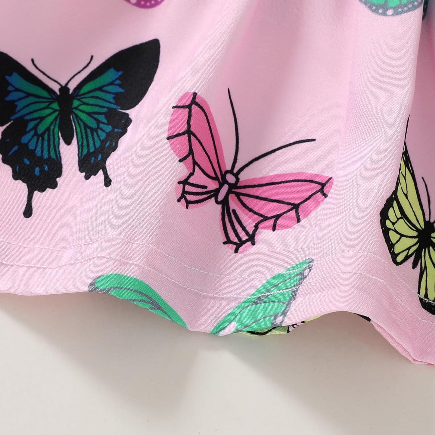 YOUNGER TREE Toddler Baby Girl Clothes Sleeveless Ruffle Bowknot Dress Top Shorts Set Summer Outfits for Little Kids Girls