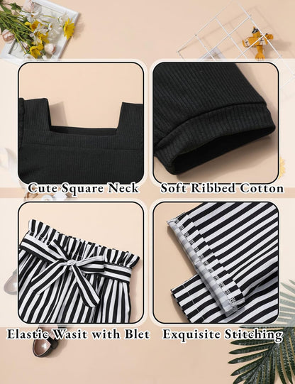 Striped Square Headband for Stylish Girls - Donwen Clothes