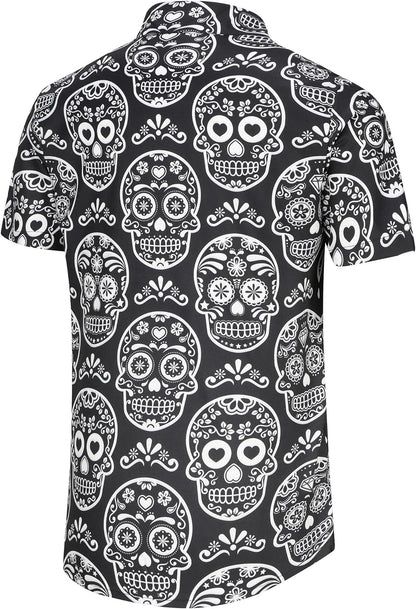 KYKU Aztec Tribal Ethnic Men's Resort Hawaiian 3D Printed Shirt - Vibrant Summer Style for Outdoor Vacation