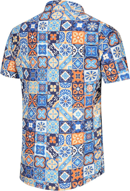 KYKU Men's Tribal Mexican Hawaiian Shirt - Unique Style and Vibrant Designs