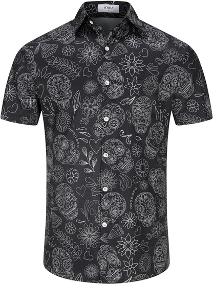 KYKU Men's Tribal Mexican Hawaiian Shirt - Unique Style and Vibrant Designs