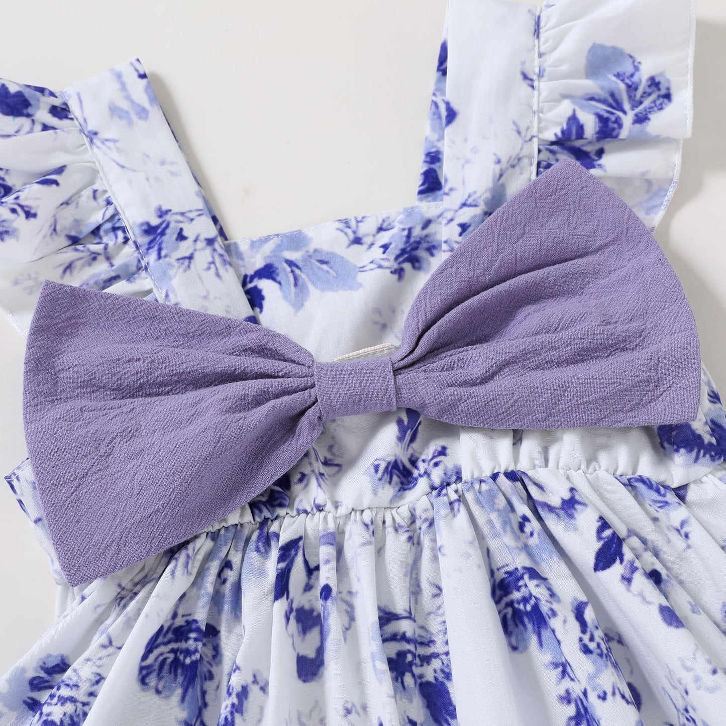 YOUNGER TREE Toddler Baby Girl Clothes Sleeveless Ruffle Bowknot Dress Top Shorts Set Summer Outfits for Little Kids Girls