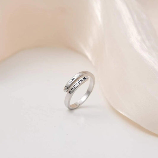 925 Sterling Silver Engraved Bypass Ring - KevRow5760