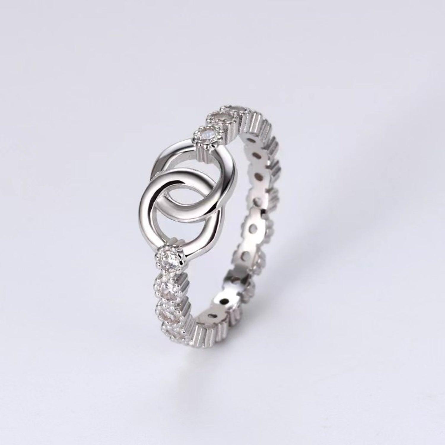 925 Sterling Silver Zircon Ring - KevRow5760